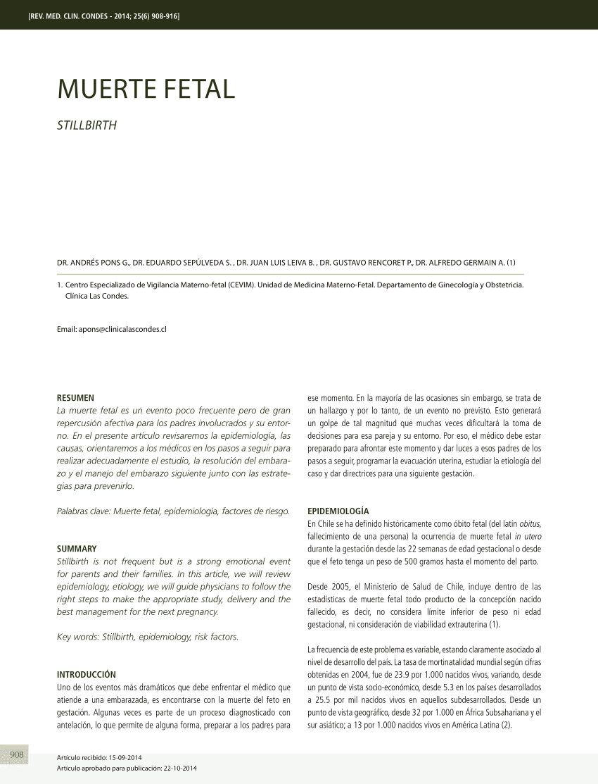 causas de muerte en chile pdf