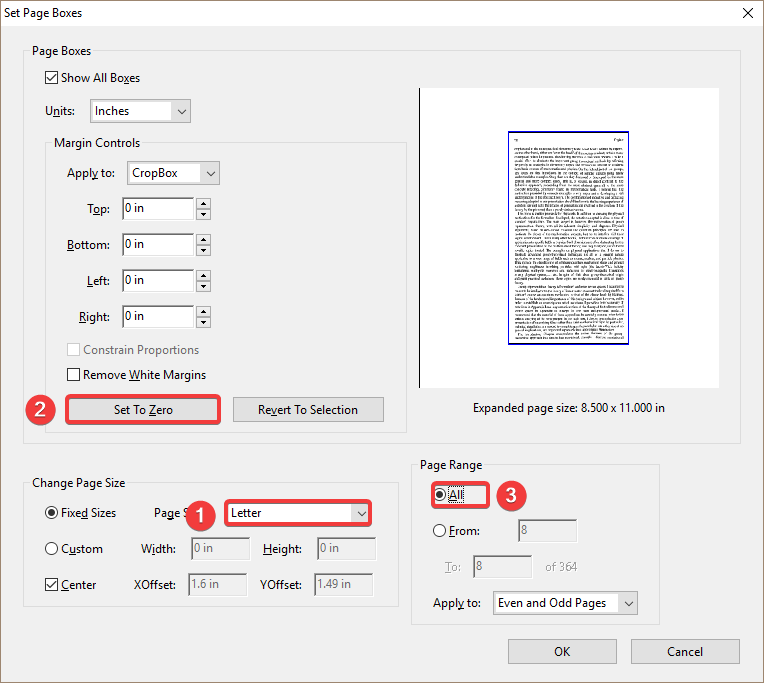 cambiar margenes de impresion pdf