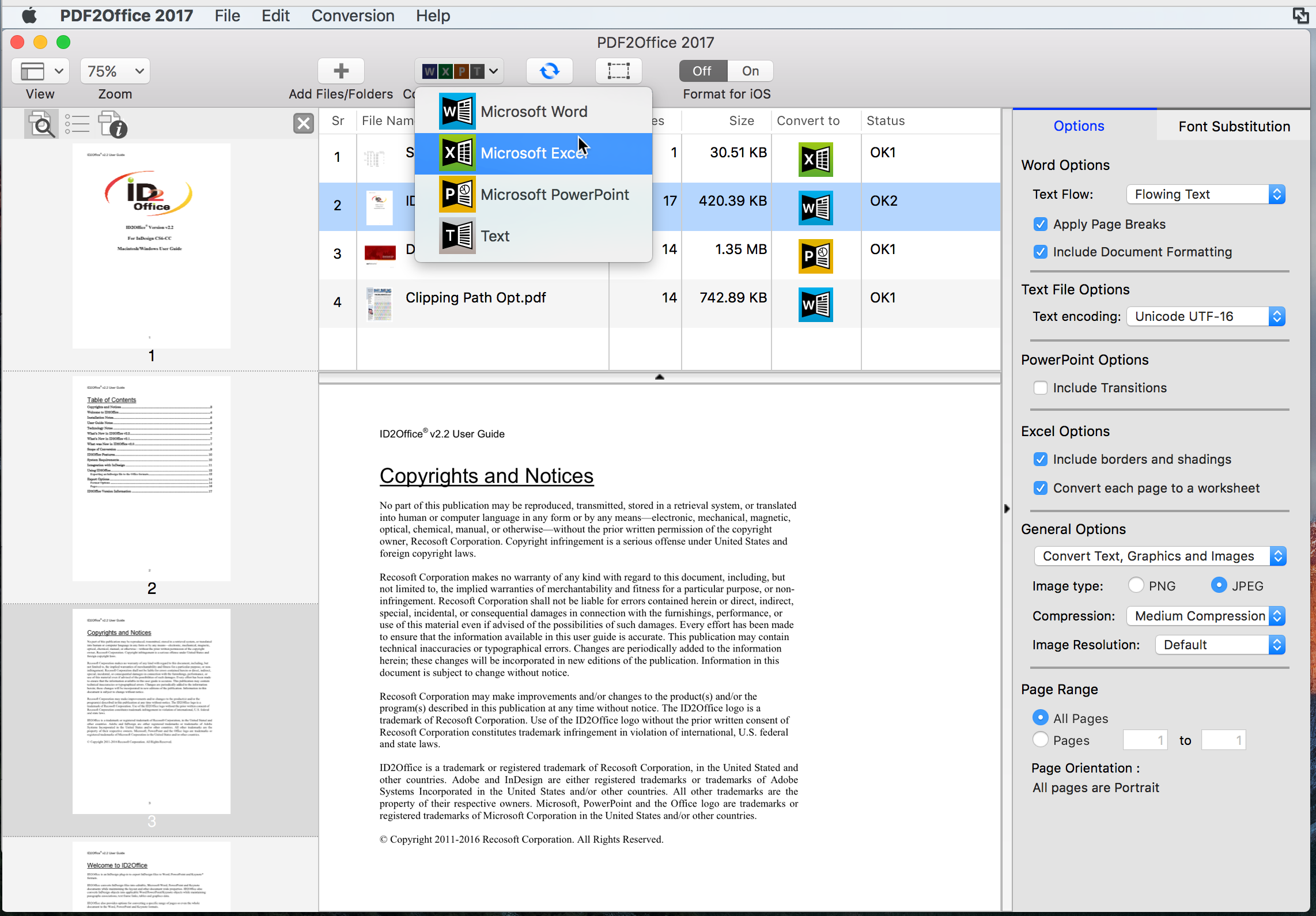 convert to compressed pdf in mac