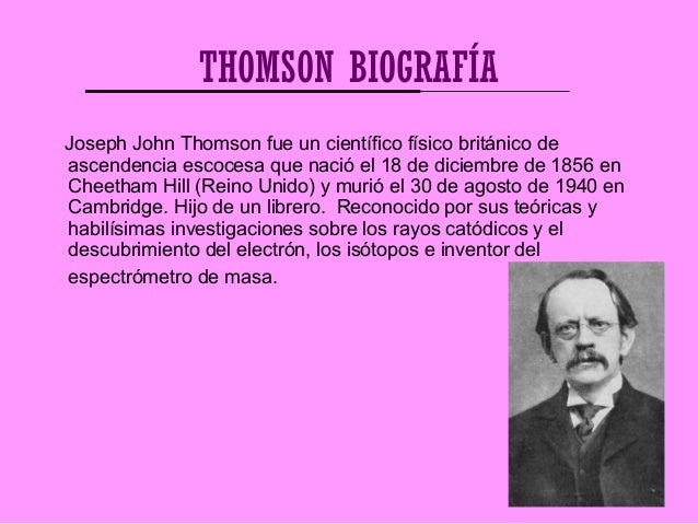 biografia de jj thomson pdf
