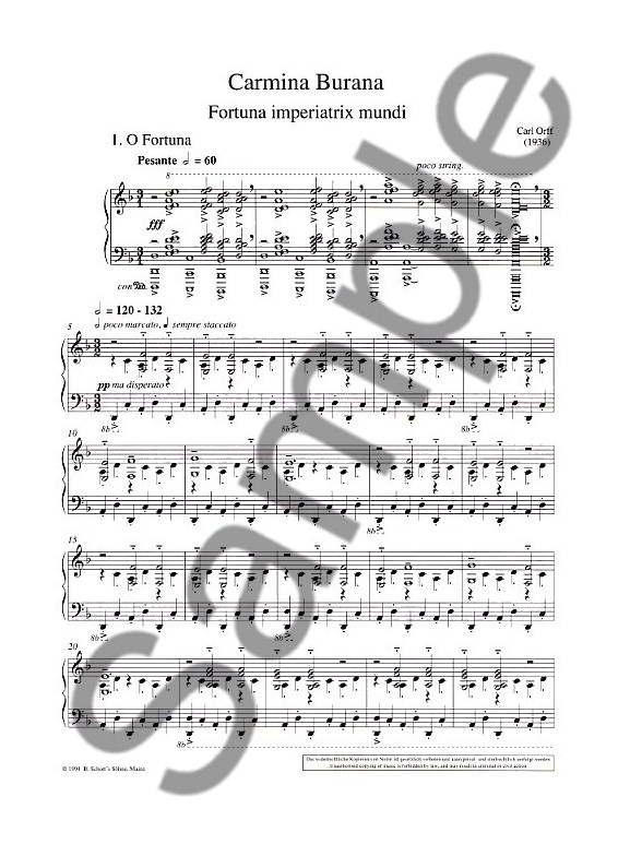 carmina burana partitura coral completa pdf