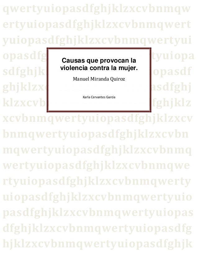 causas de la violencia contra la mujer pdf